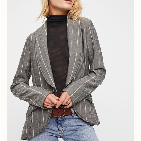 Free People Jackets & Blazers - Free People Menswear blazer in Gray Combo (S)